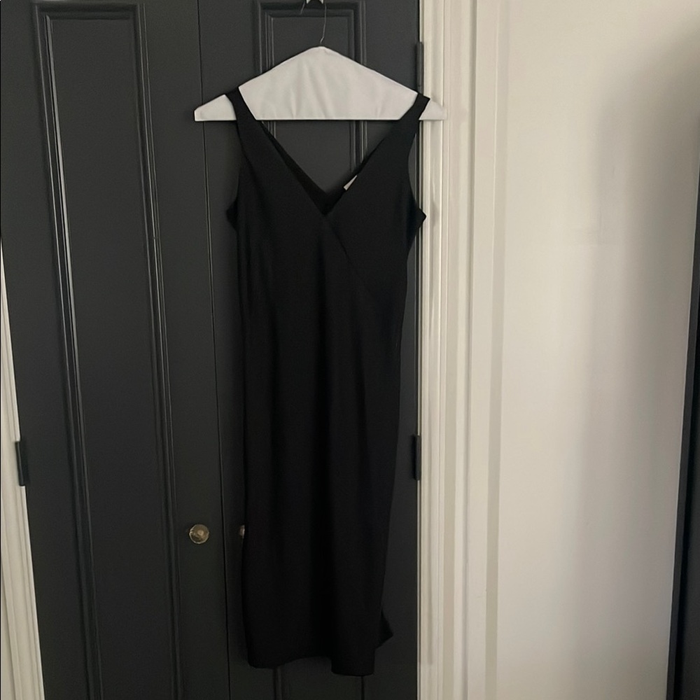 A New Day Black Slip Midi Dress